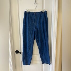 Talbots Vintage Size 10 Petite High Rise Straight Leg Blue Jeans